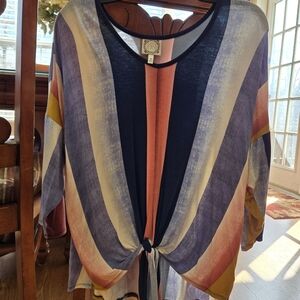 Colorful Striped Women's Blouse